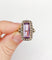 Bague 52.5 Bague marquise victorienne améthyste et diamants taille rose en or 18k et argent 58 Facettes A06427