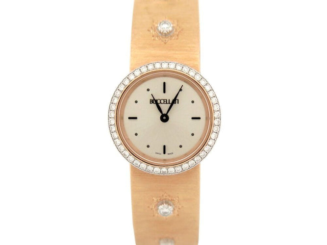 Montre montre BUCCELLATI macri wauldg015795 24 mm quartz or jaune 18k diamants 58 Facettes 267443