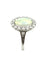 Bague 52 Bague vintage or blanc 18K, opale et diamants 58 Facettes
