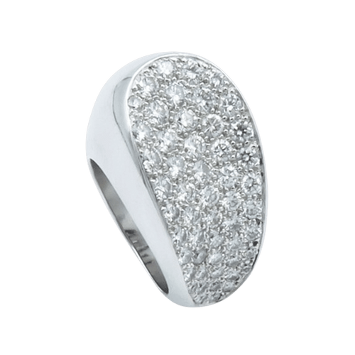 Bague 52 Bague Fred Candy en or gris 18K avec 2,70 cts de diamants G-VS - Taille 52 58 Facettes FB06061