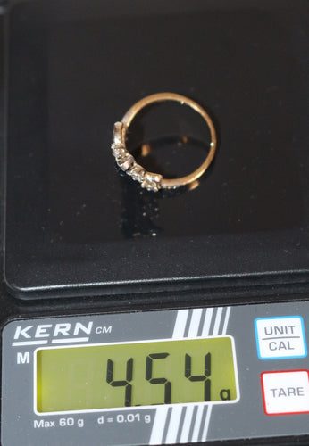 Bague 55 Bague Aigrette Diamants Saphir 58 Facettes 553