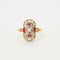 Bague Bague "Art Déco" Diamants & Rubis 58 Facettes
