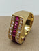 Vintage 1980s Bauletto Ring in Gold 58 Facettes