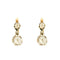 Boucles d'oreilles Boucles d'oreilles dormeuses en or jaune et or blanc, diamants 58 Facettes GU200