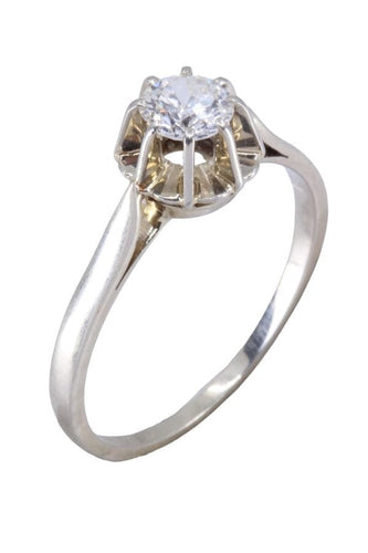 Bague 61 SOLITAIRE DIAMANT 0.55 CARAT 58 Facettes 088371