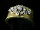 Bague 58 Bague bandeau en or jaune diamants 58 Facettes