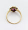 Bague 56 Bague fleur antique or jaune, diamant, saphirs roses et diamants 58 Facettes A05621