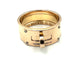 Bague 53 HERMES. Collection "Kelly", bague or rose 18K et diamants 58 Facettes