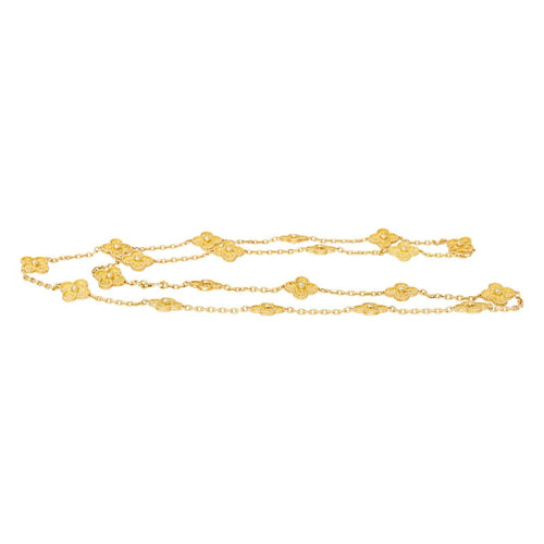 Collier Van Cleef & Arpels Collier Sautoir Alhambra Or jaune 58 Facettes 4504011CN