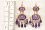 Boucles d'oreilles Boucles d'oreilles anciennes en or et améthyste 58 Facettes 7674