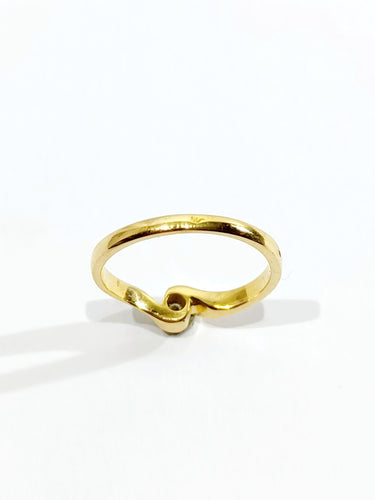 Bague 54 Bague Solitaire Or Jaune Diamant 0.13ct 58 Facettes 3097/1