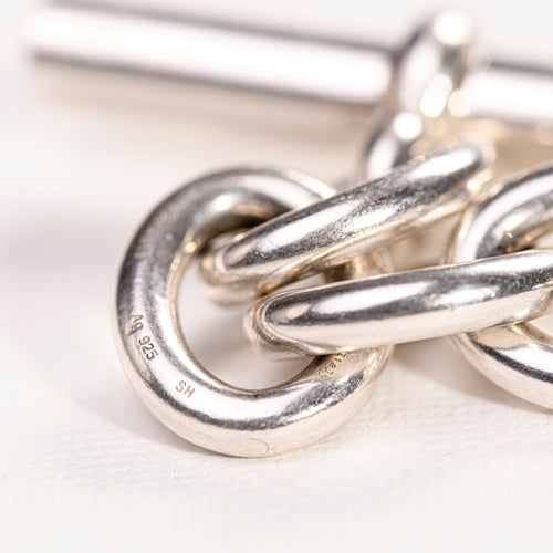 Bracelet HERMES-Bracelet Parade en argent 58 Facettes LMB-284