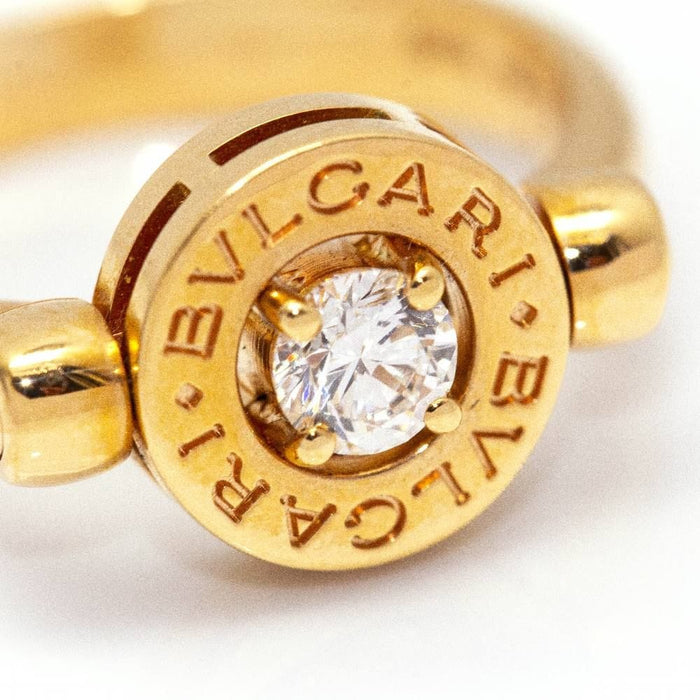 Bague 54 BVLGARI - Bague FLIP avec diamant en or jaune 58 Facettes D363775UZ