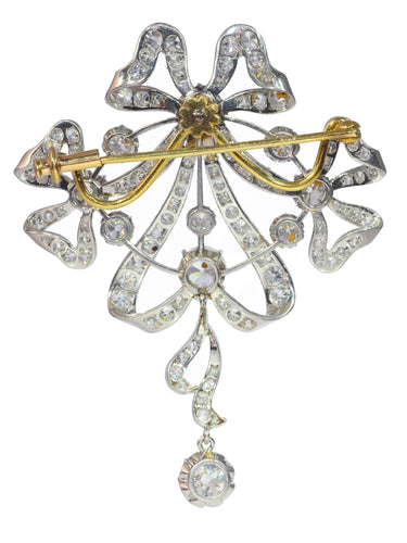 Collier Belle Époque Ribbon Bow: Convertible Diamond Jewel 58 Facettes 22152-0220