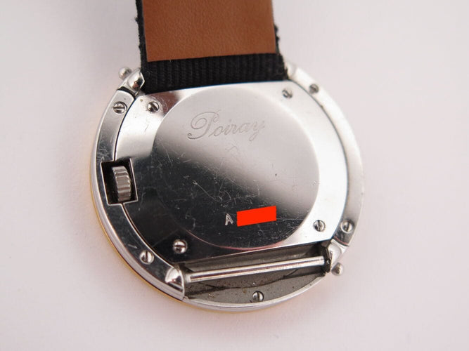 Montre montre POIRAY ma premiere ronde 30 mm en or jaune 18k & acier quartz 58 Facettes 272480