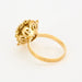 Bague 51 Bague fleur or jaune diamants 58 Facettes