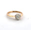 Bague 57 Bague 2059 M en or jaune 18 carats et platine avec diamant solitaire 58 Facettes