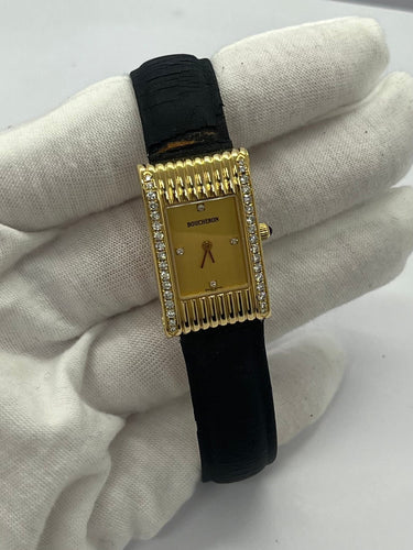 Montre Boucheron Reflet Small Or Jaune et Diamants 58 Facettes