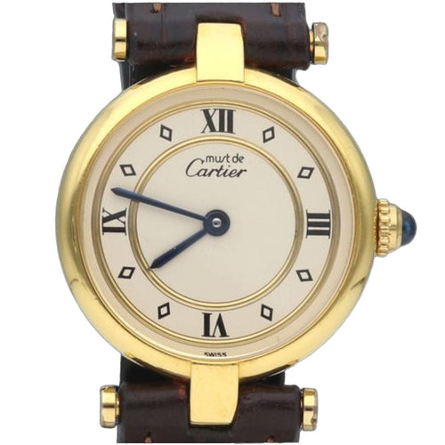 Montre Cartier Montre Must De Cartier Vermeil 58 Facettes MT41251