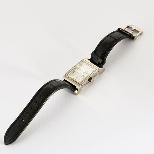 Montre BULGARI Rettangolo - or blanc - Diamants 58 Facettes