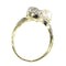 Bague 58 Belle Epoque diamond and pearl engagement ring model toi et moi 58 Facettes 20155-0500