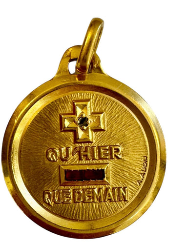 Pendentif Médaille d'amour or jaune 58 Facettes