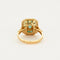 Bague 52 Bague style Art Déco émeraude diamants or jaune 58 Facettes