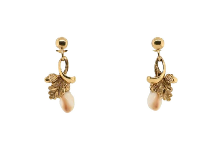 Boucles d'oreilles Boucles d'oreilles dents de biche en or blanc 58 Facettes