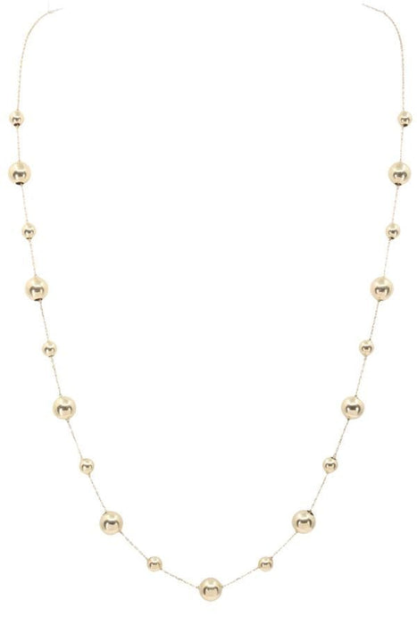 Collier collier boules or jaune 58 Facettes 090511