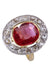 Bague 52 Bague Pompadour Art Nouveau rubis et diamants 58 Facettes 093071