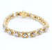 Bracelet bracelet en or bicolore avec diamants 58 Facettes E362012