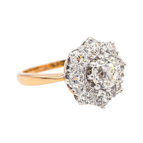 Bague 53 Bague Marguerite Or rose, Platine Diamant 58 Facettes 3904851CN