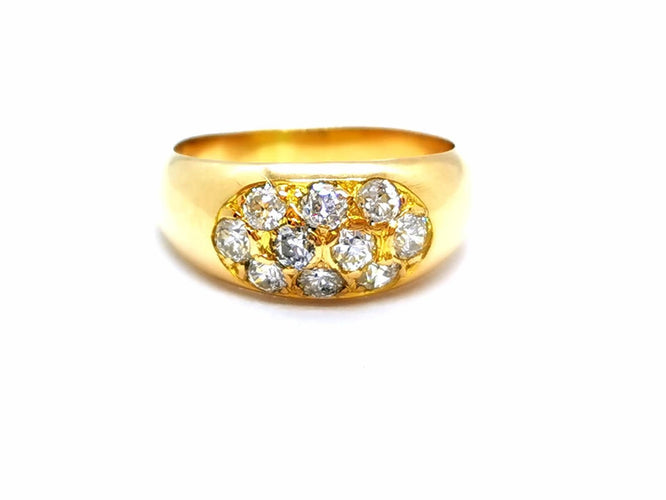 Bague 54 Bague Or jaune Diamant 58 Facettes 851002CN