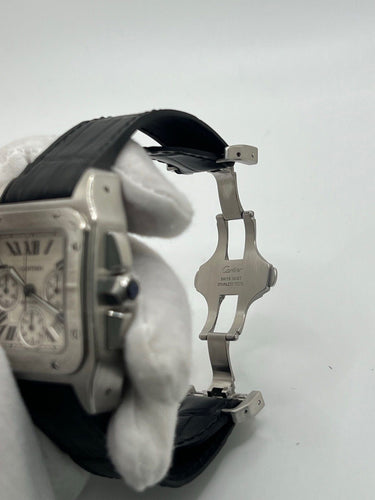 Montre Cartier Santos 100 XL Chronograph 58 Facettes