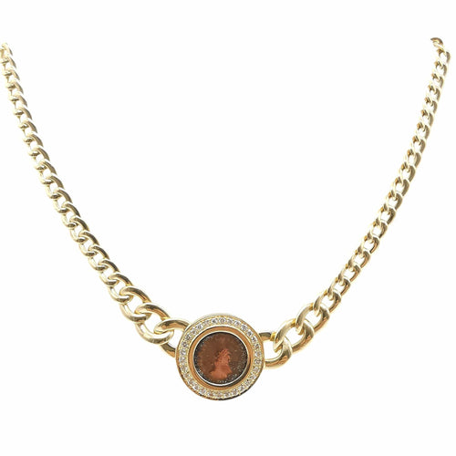 Collier Collier en or jaune et diamants 58 Facettes