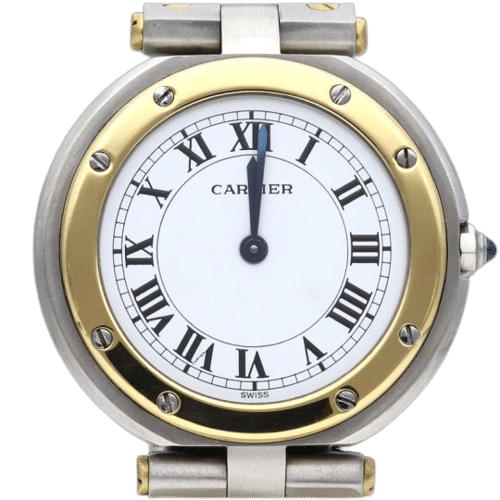 Montre Cartier Montre Santos Galbée Ronde 58 Facettes MT43928