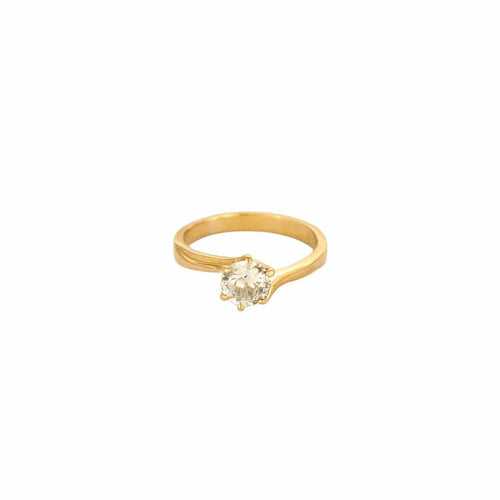 Bague 51 Solitaire en or jaune et diamant 58 Facettes LP1331/11
