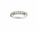 Bague 49 Alliance en diamants sur or blanc 18 carats 58 Facettes