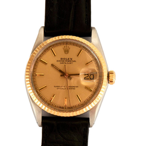 Montre ROLEX - Montre Datejust or et acier 58 Facettes