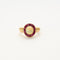 Bague 52 Bague opale or jaune et calibrés rubis 58 Facettes