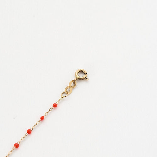 Bracelet GIGI Clozeau - Classique Gigi - Bracelet en or jaune et résine rouge 58 Facettes BRI0094X2