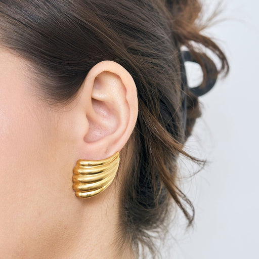 Boucles d'oreilles Boucles d'oreilles " Palmette "en Or jaune 58 Facettes CAR1864