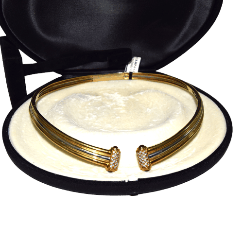 Piaget - Collier en or jaune 18 carats, diamants et rubis