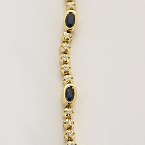 Collier Collier en or jaune, saphirs et diamants 58 Facettes DADB-15