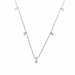 Collier Collier or blanc serti de diamants naturels 58 Facettes