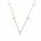 Collier Collier or blanc serti de diamants naturels 58 Facettes