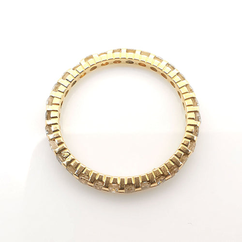 Bague 53 Alliances américaine or et diamants 58 Facettes