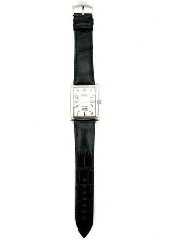 Montre PIAGET. Collection "Emparador", montre en or blanc automatique. 58 Facettes
