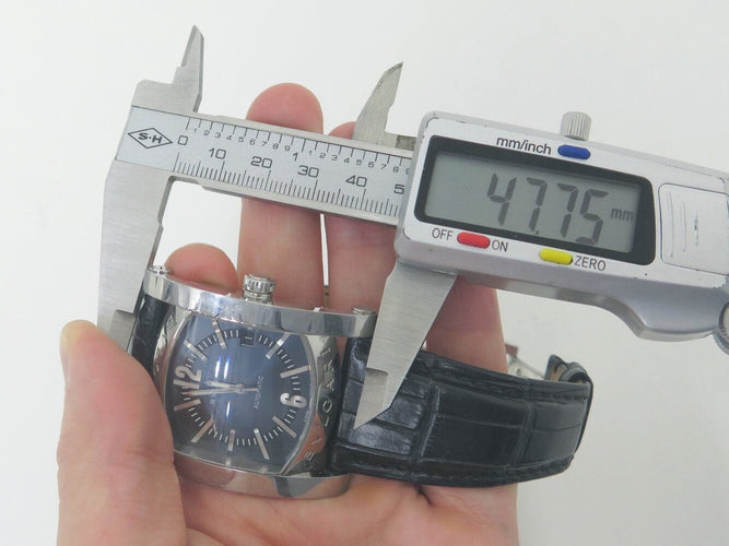 Montre montre BULGARI assioma aa48s 48mm acier bracelet croco automatique 58 Facettes 270919