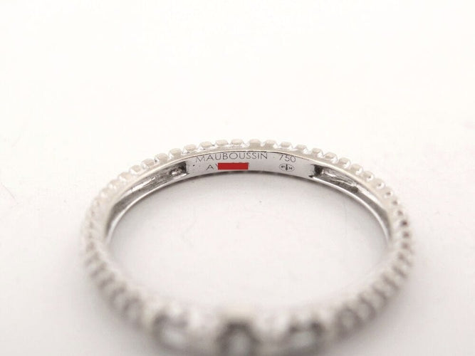Bague 52 bague MAUBOUSSIN alliance amour je t aime t52 diamants & or blanc 58 Facettes 265858